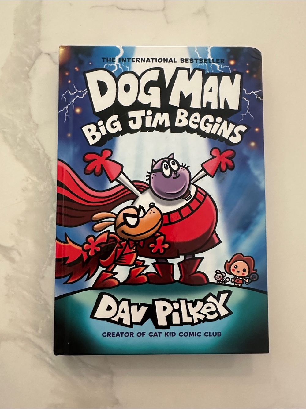Scholastic Dog Man Big Jim Begins - Blue, Red, Purple